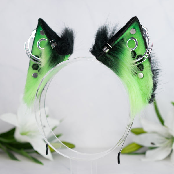 Cypurr cat ears (UV green)