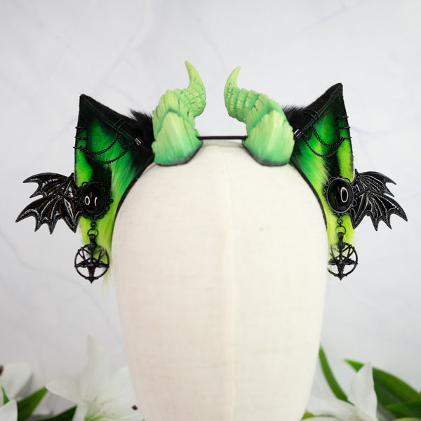 Demon cat ears - Green