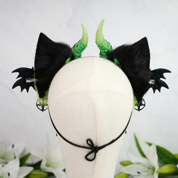 Demon cat ears - Green