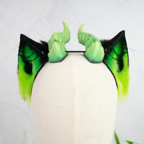 Demon cat ears - Green