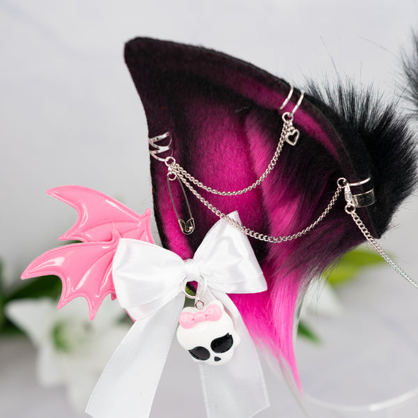 Draculaura inspired bat ears