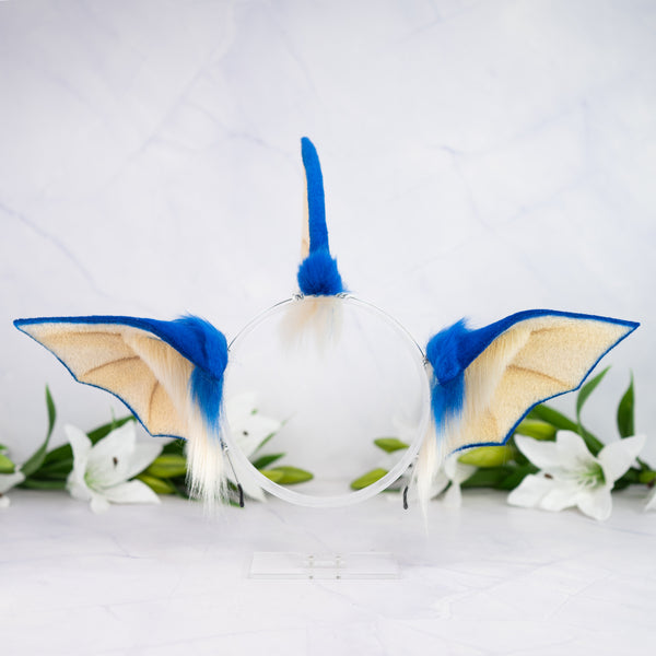 Elemental Fox Ears - Water (Dark blue)