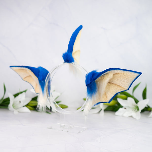 Elemental Fox Ears - Water (Dark blue)