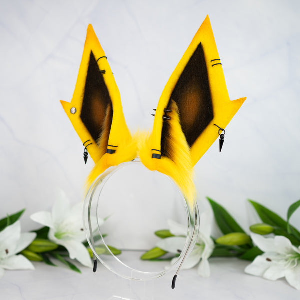 Elemental Fox Ears - Electric (with jewelry)