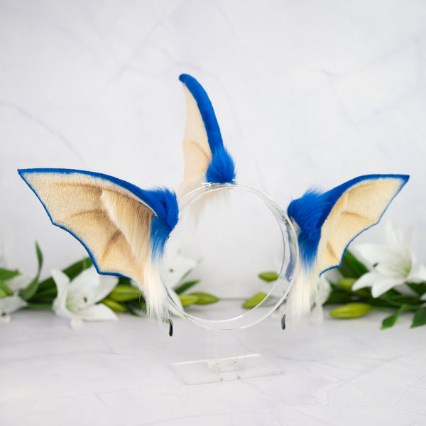 Elemental Fox Ears - Water (Dark blue)