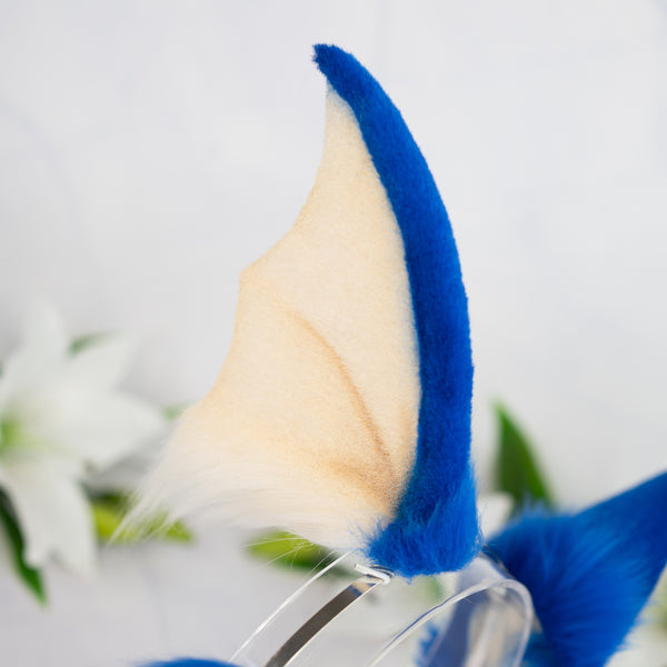 Elemental Fox Ears - Water (Dark blue)