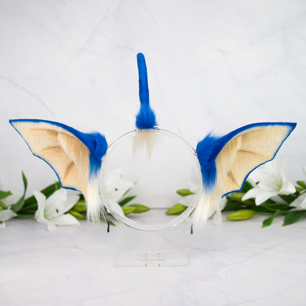 Elemental Fox Ears - Water (Dark blue)