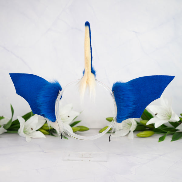 Elemental Fox Ears - Water (Dark blue)