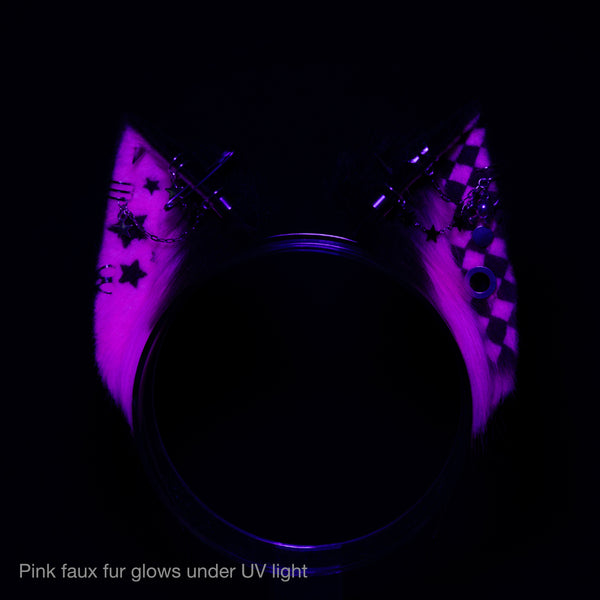 Emo/Scene cat ears (UV pink)