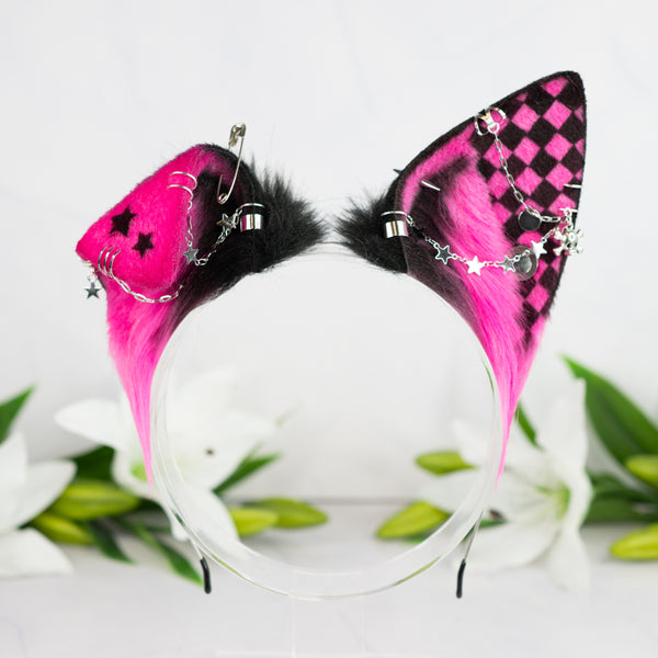 Emo/Scene puppy ears (UV pink)