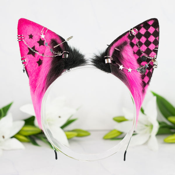 Emo/Scene puppy ears (UV pink)
