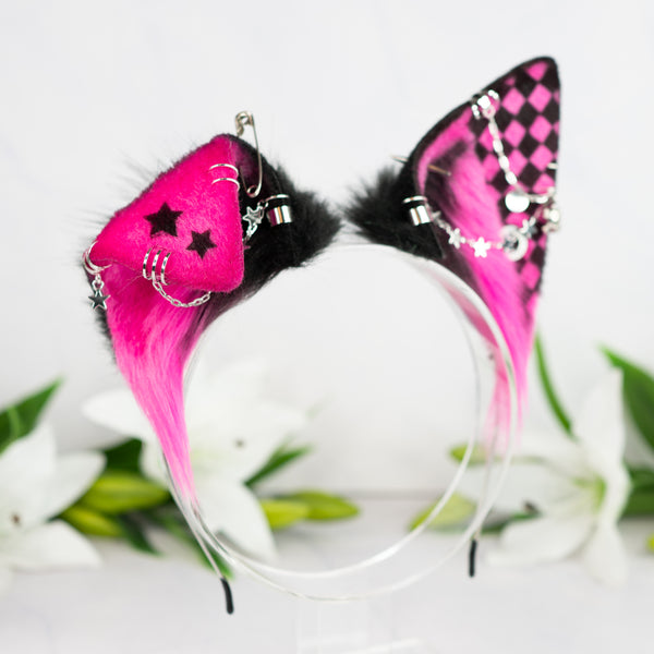 Emo/Scene puppy ears (UV pink)