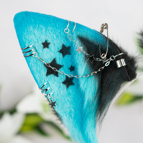 Emo/Scene puppy ears (UV turquoise)