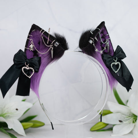 Emo/Scene cat ears (purple)