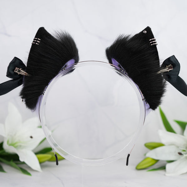 Emo/Scene cat ears (light purple)