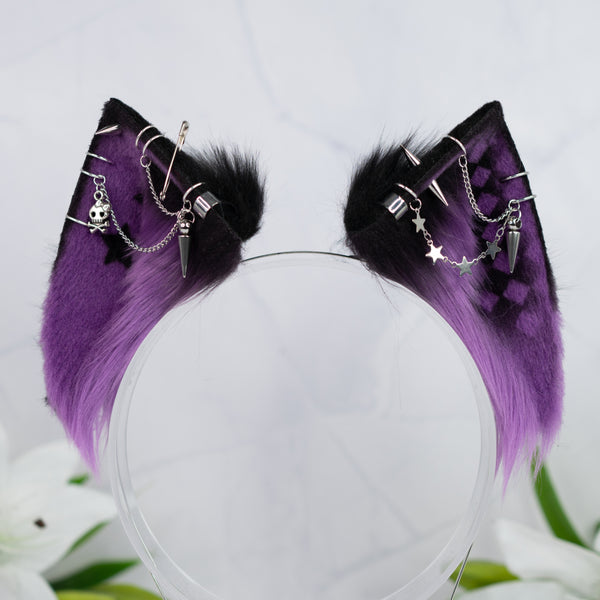 Emo/Scene cat ears (purple)