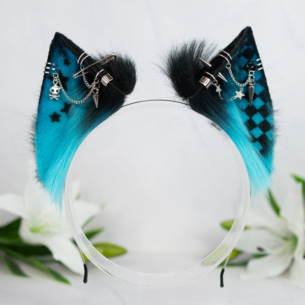 Emo/Scene cat ears (blue)