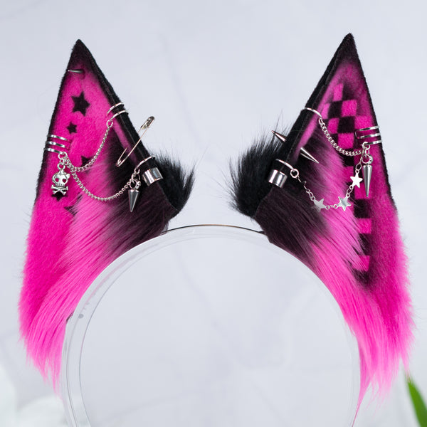 Emo/Scene fox ears (pink)