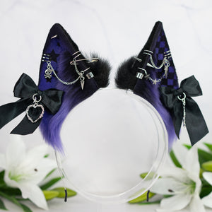 Emo/Scene wolf ears (purple)