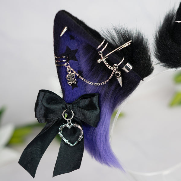 Emo/Scene wolf ears (purple)