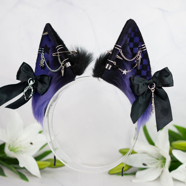 Emo/Scene wolf ears (purple)