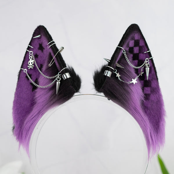 Emo/Scene wolf ears (purple)