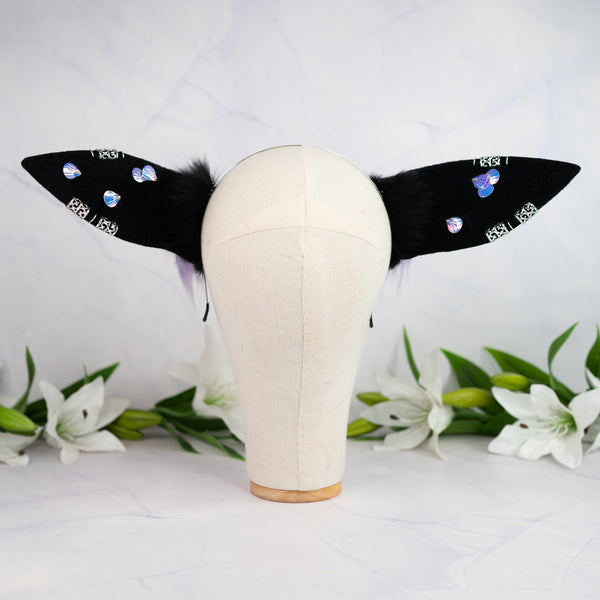 Purple/blue galaxy Dragon ears