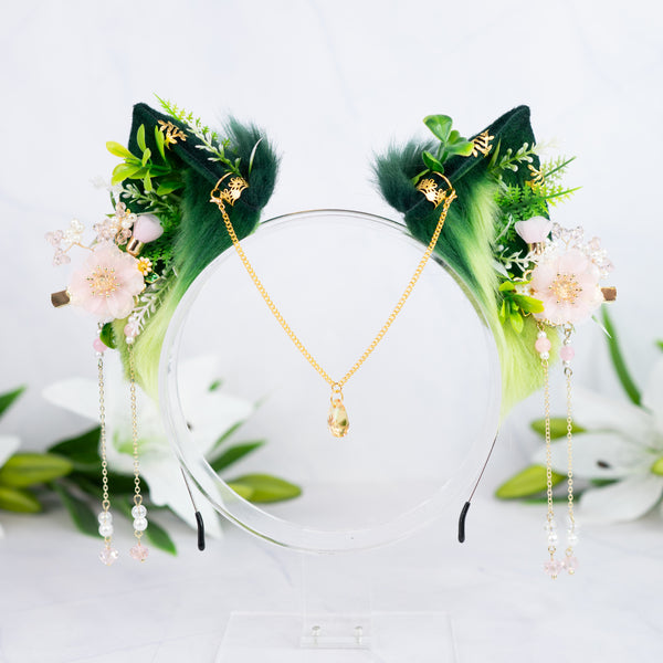 Guardian of the Forest Cat ears (with jewelry)