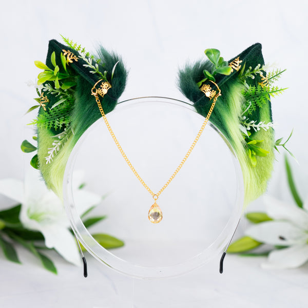 Guardian of the Forest Cat ears (with jewelry)