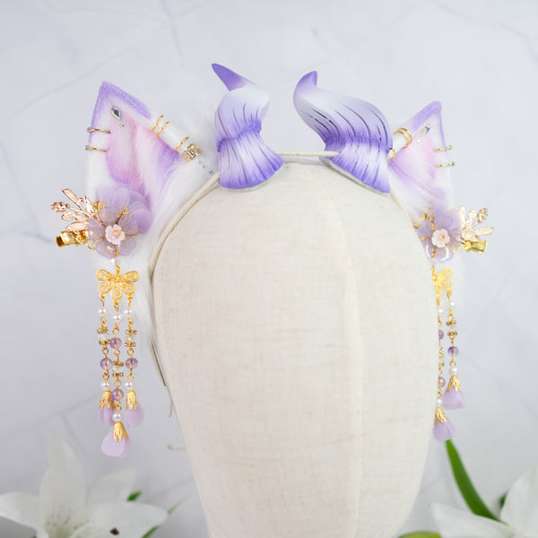 Infernal lilac blossom cat ears