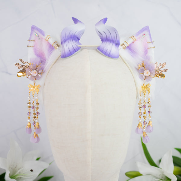 Infernal lilac blossom cat ears