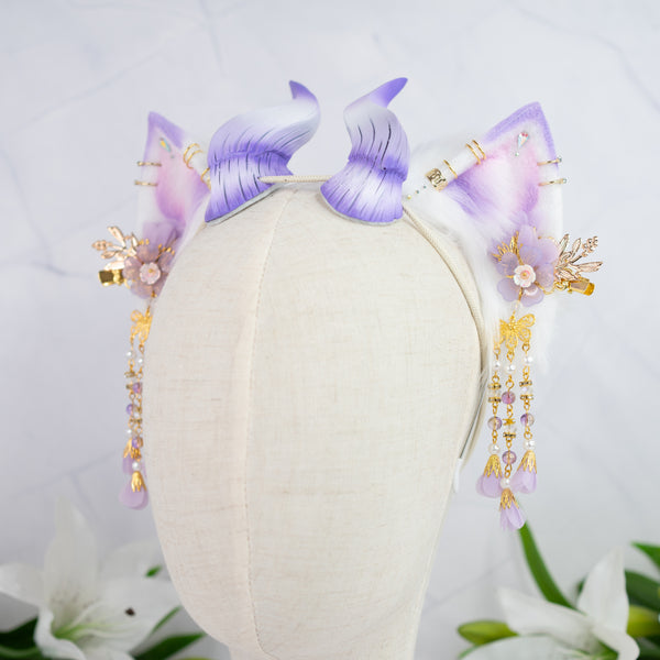 Infernal lilac blossom cat ears