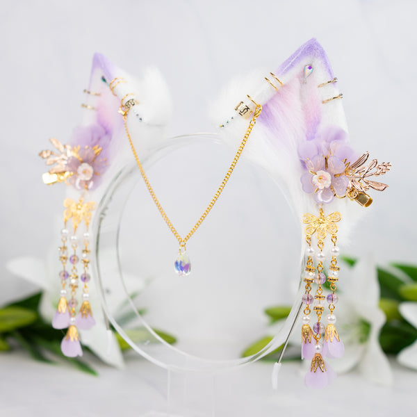 Lilac Blossom cat ears