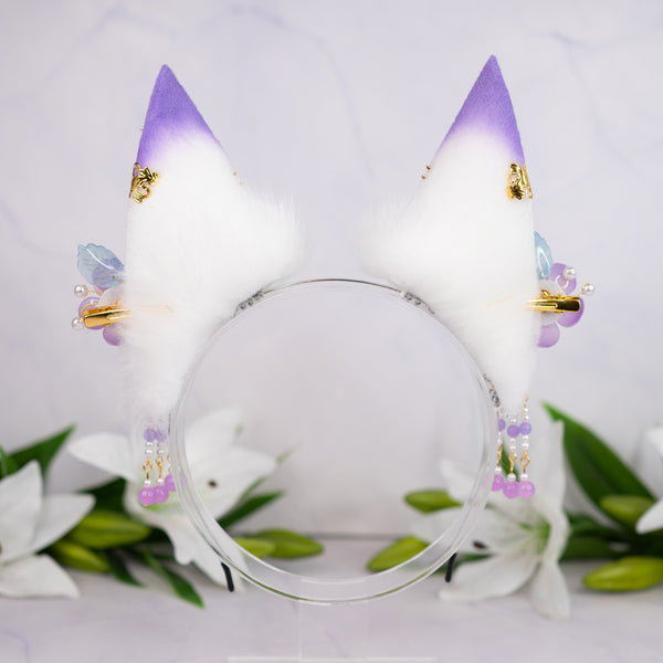 Lilac flower fox ears
