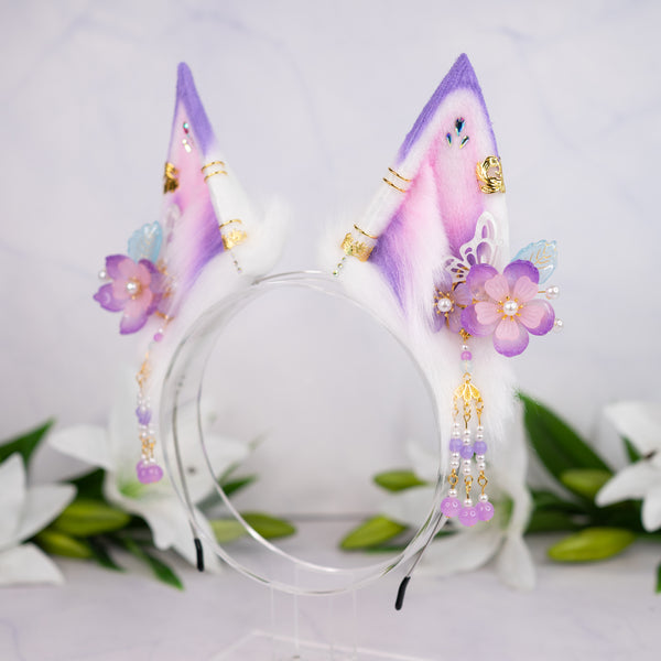 Lilac flower fox ears