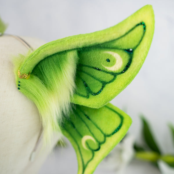 Luna Moth inspired Headpiece
