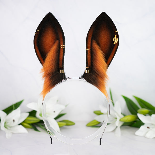 Melanistic bunny ears with Piercings