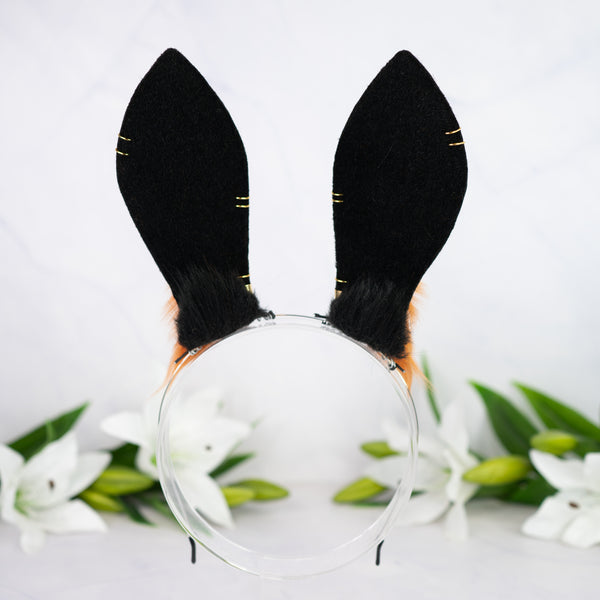 Melanistic bunny ears with Piercings