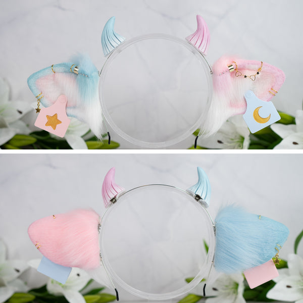 Mismatched dreamy cow ears