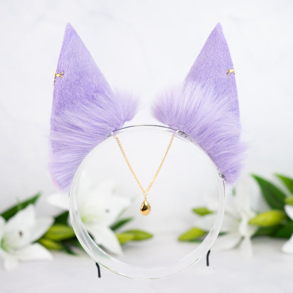 Pastel galaxy fox ears (Lilac/pink)