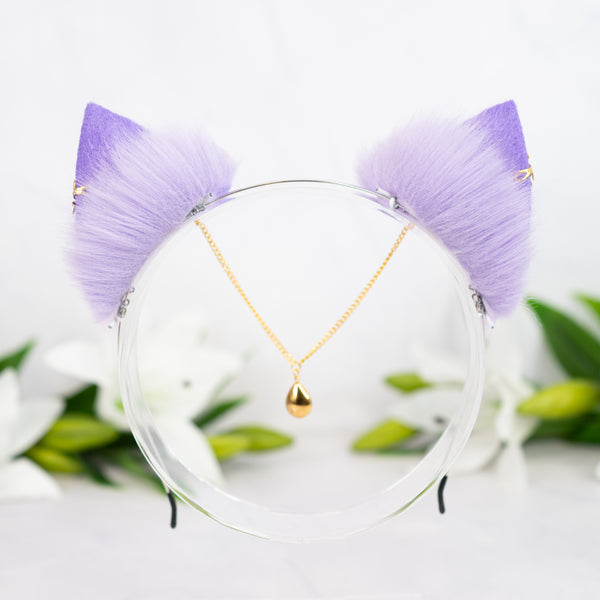 Pastel galaxy kitten ears (Lilac/pink)