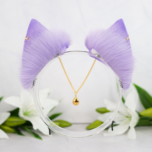 Pastel galaxy cat ears (Lilac/pink)