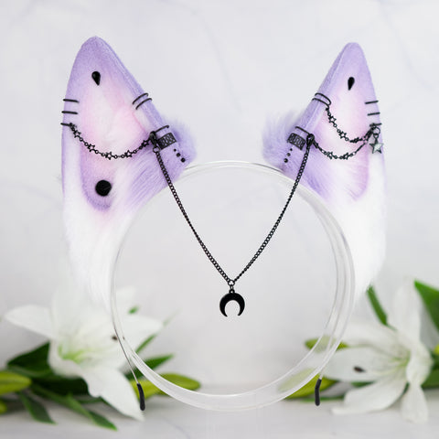 Pastel goth wolf ears