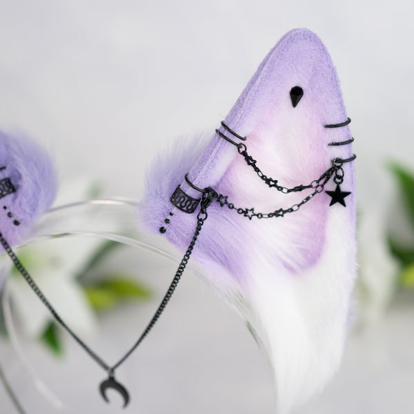 Pastel goth wolf ears