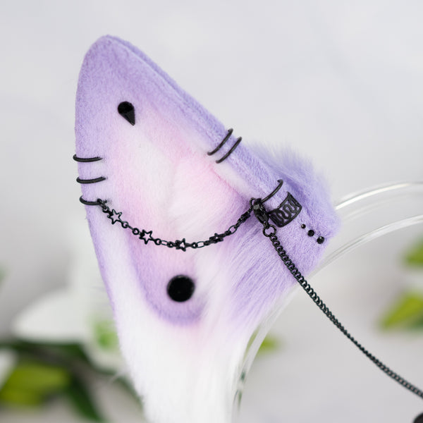 Pastel goth wolf ears