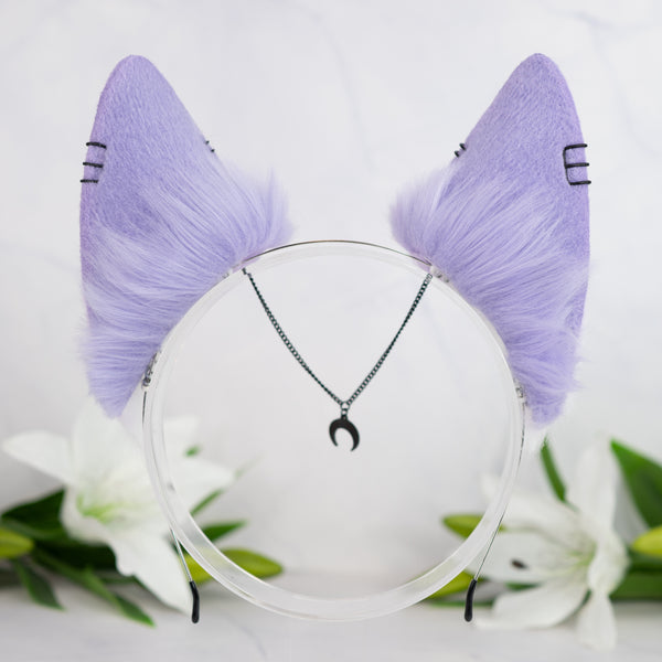 Pastel goth wolf ears