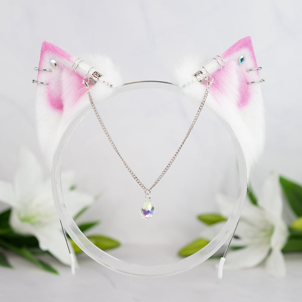 Pink fairy kitten ears