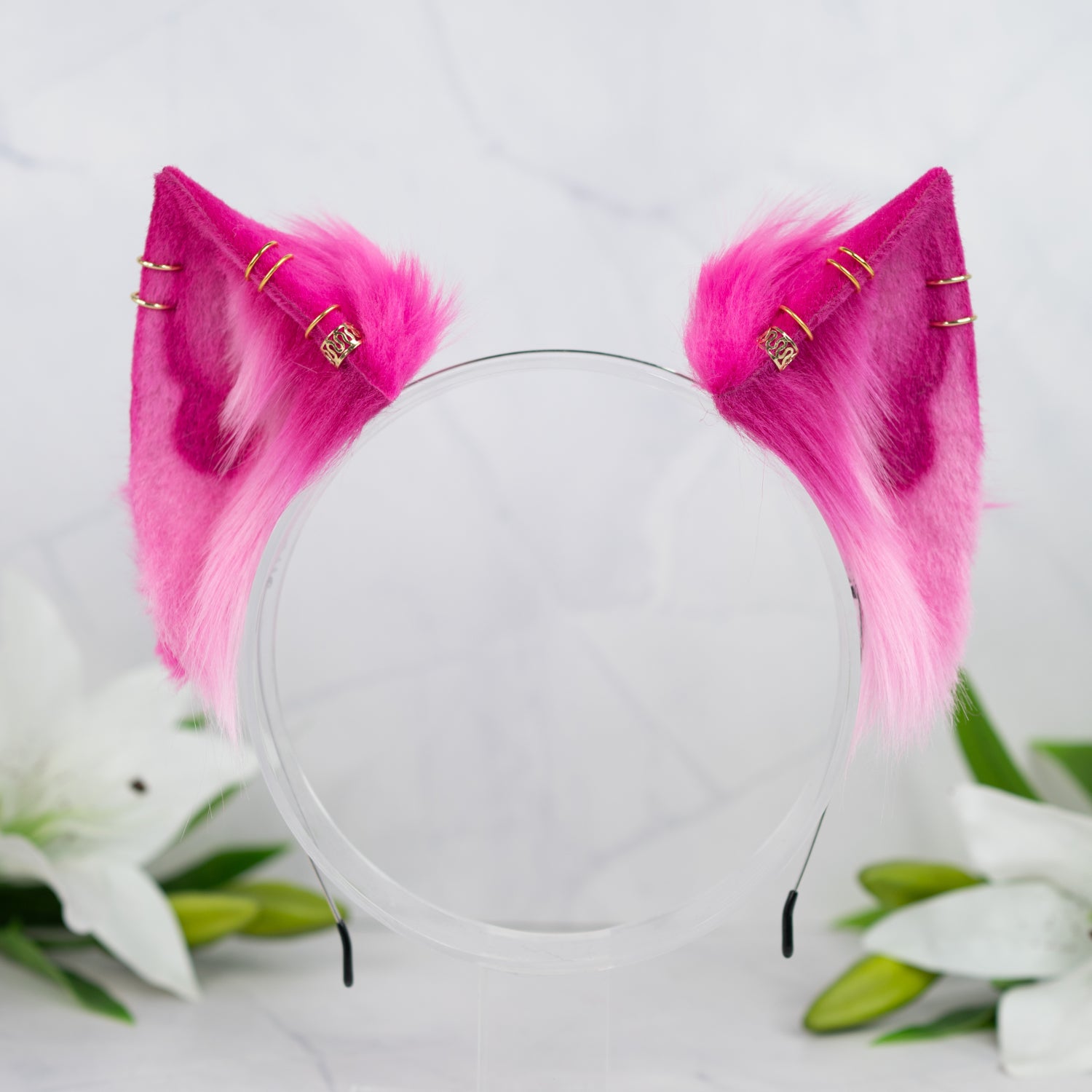 Floral cat ears best sale