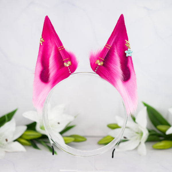 Pink fox ears