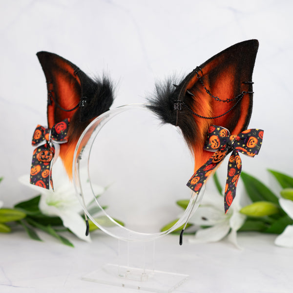 Pumpkin bat ears